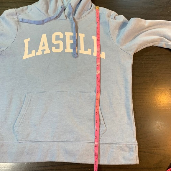 Lasell‎ University Hoodie Sweatshirt Women's Medium Blue Comfy Redshirt - Picture 8 of 12